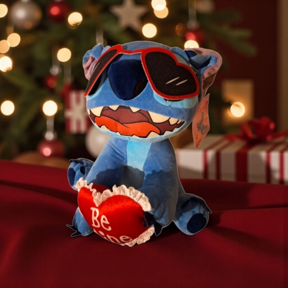 Disney Other - Disney Stitch Stuffy with Heart-Be MINE